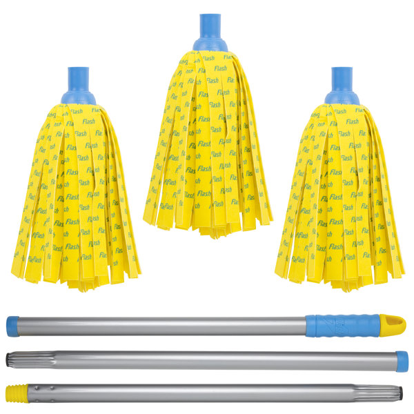 Symple Stuff Flash 30 Microfibre Mop With 2 Mop Head Refills Wayfair